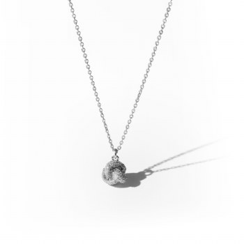 Tipperary Crystal Knot Pendant Pave Silver