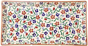 Nicholas Mosse Large Rectangular Plate Wildflower