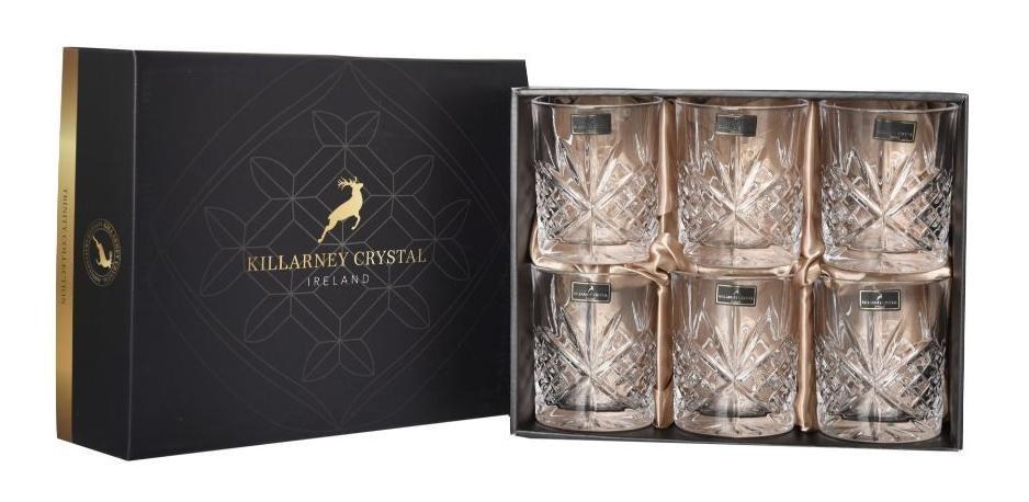 Killarney Crystal Trinity Shot Glasses Set of 6 Allens of Clonmel