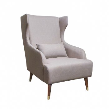 Tara Lane Lauren Grey High Back Chair with Cushion