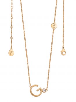 Tipperary Crystal Letter "G" Pendant Gold