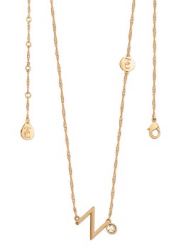 Tipperary Crystal Letter "N" Pendant Gold