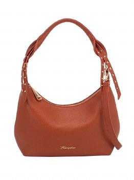 HAMPTON HANDBAG LILY CURVED HOBO TAN