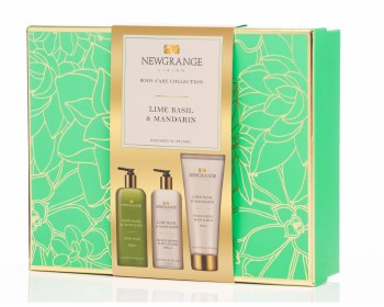 Newgrange Living Lime Basil &amp; Mandarin Luxury Body Care Set of 3