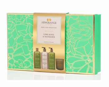 Newgrange Living Lime Basil &amp; Mandarin Luxury Body Care Set of 4