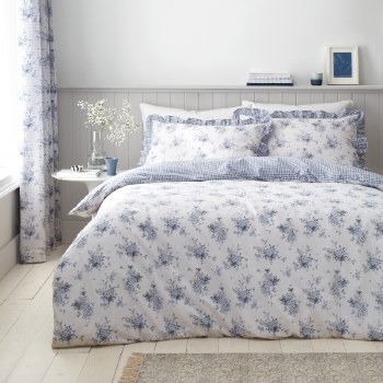 Lucie Floral Blue Single Duvet
