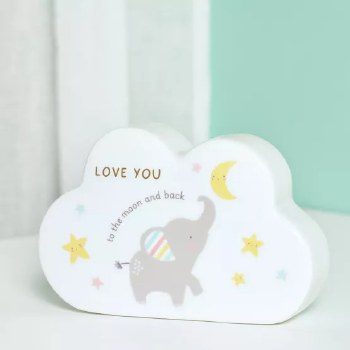 Hello Baby Mantel Cloud Baby- Love You