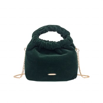 Gionni Handbags Martini Ruched Pouch Bag Green