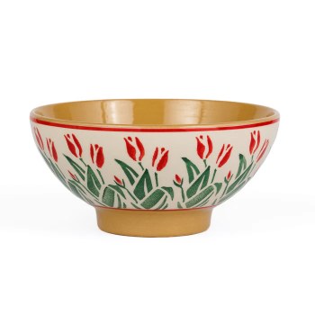 Nicholas Mosse Medium Bowl Red Blooms
