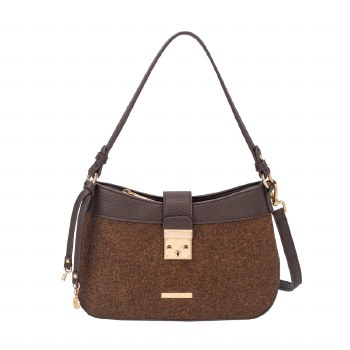 Gionni Handbags Mist Curved Shoulder Bag Brown