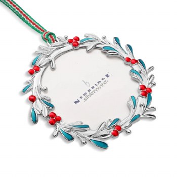 Newbridge Silverware Mistletoe Wreath Xmas Tree Decoration