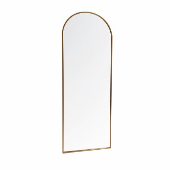 Tara Lane Modena Arch Wall Mirror Gold 40*120cm