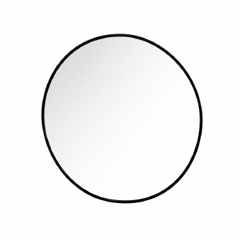 Tara Lane Modena Round Wall Mirror Black 60cm