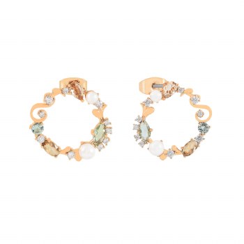 Tipperary Crystal MOH Earrings Gold Eclectic