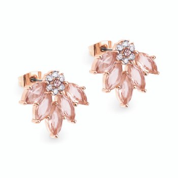 Tipperary Crystal Maureen O'Hara Earrings Rose Gold