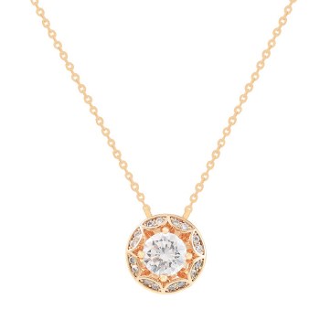 Tipperary Crystal MOH Pendant Round Cz Stud