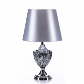 Grange Living Mosaic Table Lamp Silver