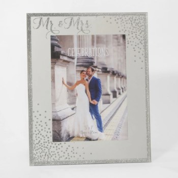 Mr &amp; Mrs Sparkle Photo Frame 5*7"