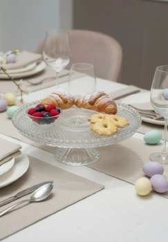 Killarney Crystal Muckross Round Footed Platter
