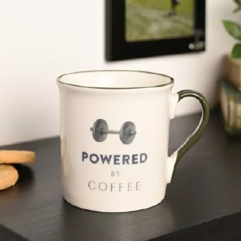 Mug Hobbies Gym "Powered by Coffee"