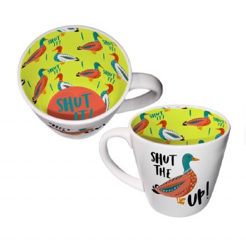 Inside Out Mug Shut the Duck Up