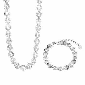 Newbridge Silverware Necklace and Bracelet Set