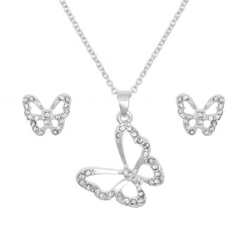 Indulgence Necklace Butterfly&amp; EarringSet