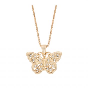 Indulgence Necklace crystal butterfly