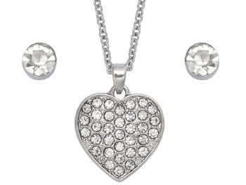 Indulgence Necklace &amp; Earring Heart Set