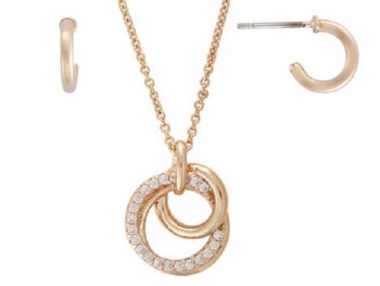 Indulgence Necklace &amp; Earring Linked Ring