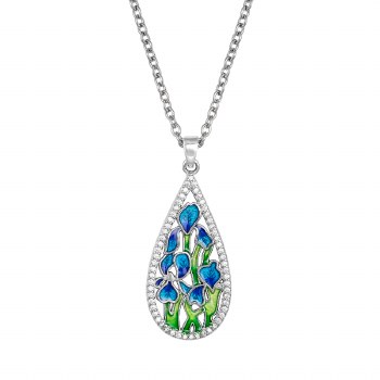 Indulgence Necklace Enamel Flower