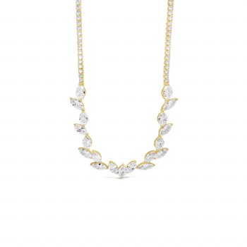 Absolute Jewellery Necklace Gold CZ N2324GL