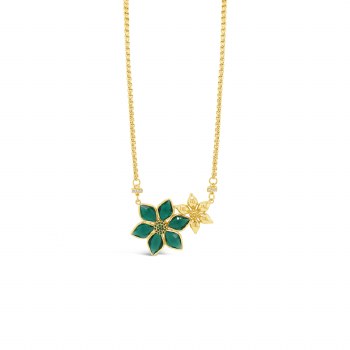 Absolute Jewellery Necklace Gold Flower N2284EM