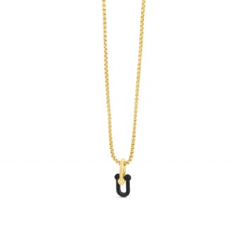 Absolute Jewellery Necklace Gold/Jet N2383JT