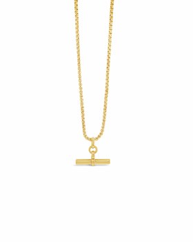 Absolute Jewellery NECKLACE GOLD T-BAR N2417GL