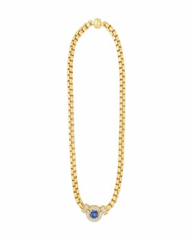 Absolute Jewellery NECKLACE LIGHT SAPPHIRE N2414LS