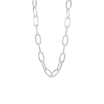 Absolute Jewellery Necklace Silver Chunky N2316SL
