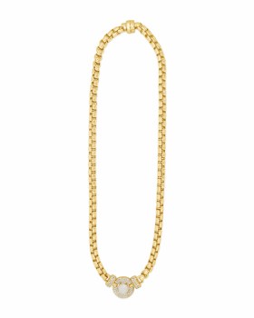 Absolute Jewellery NECKLACE WHITE OPAL N2414WO