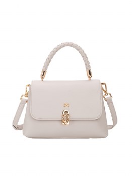 GIONNI HANDBAG OPAL FOLDOVER TOP HANDLE BAG OFF WH