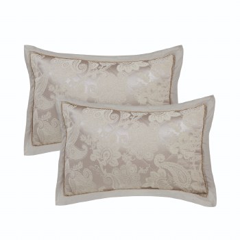 Opulent Jacquard Pillowsham Pair