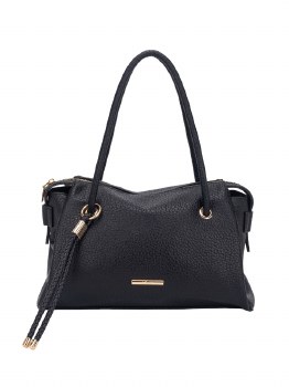 HAMPTON HANDBAG ORCHID SHOULDER BAG BLACK