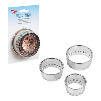 Pastry Cutter Crinkled S/3