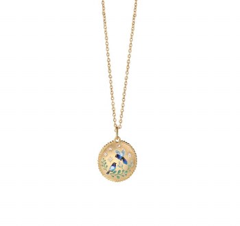 Newbridge Silverware Pendant Enamel Bird