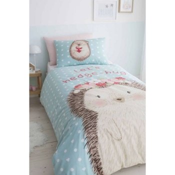 Polka Dot Hedgehog Double Duvet Set