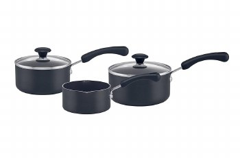 Prestigr Saucepan Set 3pce Super Tough Eash Clean