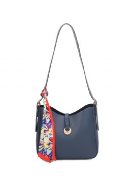 GIONNI HANDBAG QUARTZ SHOULDER BAG NAVY