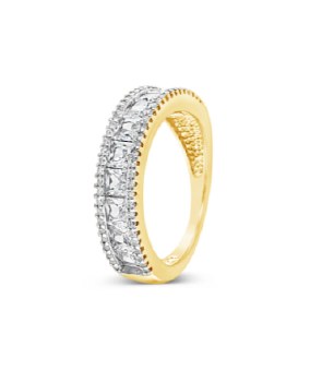 Absolute Jewellery Ring Gold CZ RG157GL