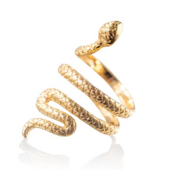 Newbridge Silverware Ring Gold Snake