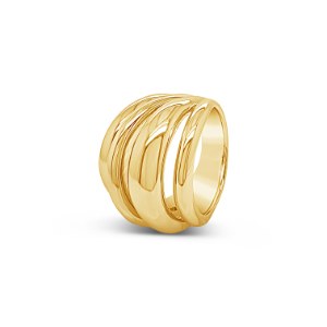 Absolute Jewellery Ring Medium Gold RG165GLM