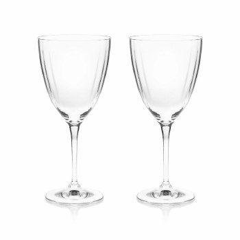 Tipperary Crystal Ripple Wine Glasses Set of 2